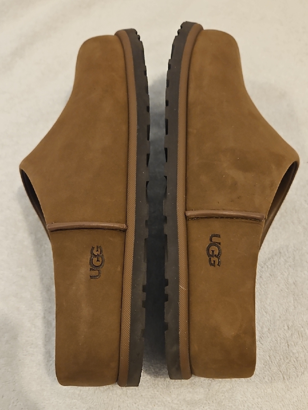 UGG Otzo Chestnut Suede Slip-On Mule Clog Sz 8 New